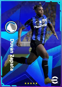 Duván Zapata eFootball 2026 player card, 82 OVR CF