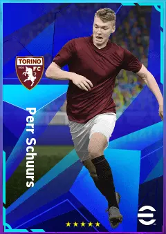Perr Schuurs eFootball 2026 player card, 79 OVR CB