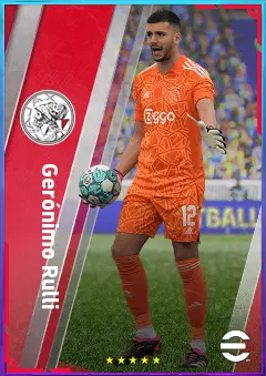 Gerónimo Rulli eFootball 2026 player card, 81 OVR GK