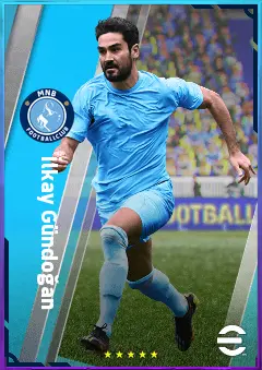 İlkay Gündoğan eFootball 2026 player card, 83 OVR CMF