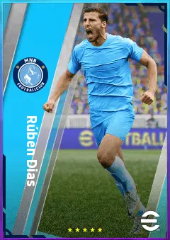 Rúben Dias eFootball 2026 player card, 86 OVR CB