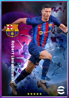 Robert Lewandowski eFootball 2026 player card, 86 OVR CF