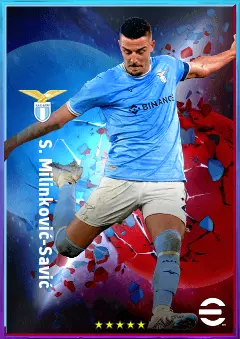 S. Milinković-Savić eFootball 2026 player card, 84 OVR CMF