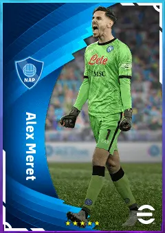 Alex Meret eFootball 2026 player card, 82 OVR GK