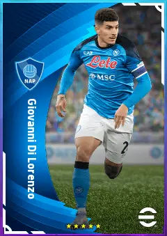 Giovanni Di Lorenzo eFootball 2026 player card, 81 OVR RB