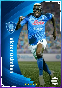 Victor Osimhen eFootball 2026 player card, 84 OVR CF
