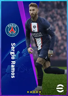 Sergio Ramos eFootball 2026 player card, 82 OVR CB
