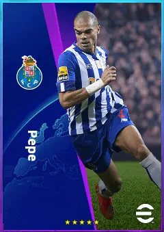 Pepe eFootball 2026 player card, 82 OVR CB