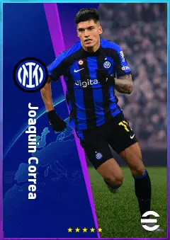 Joaquín Correa eFootball 2026 player card, 80 OVR SS
