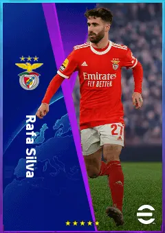 Rafa Silva eFootball 2026 player card, 81 OVR RWF