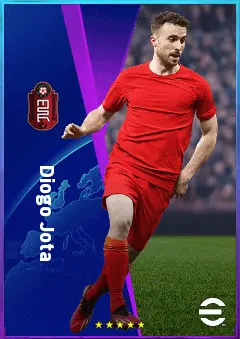 Diogo Jota eFootball 2026 player card, 84 OVR CF