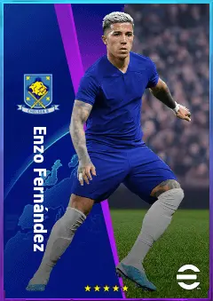 Enzo Fernández eFootball 2026 player card, 81 OVR CMF