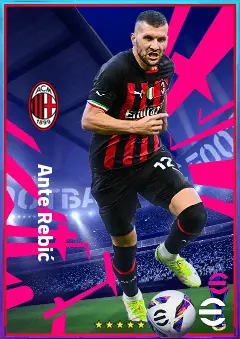 Ante Rebić eFootball 2026 player card, 80 OVR LWF