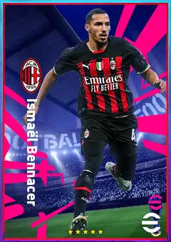 Ismaël Bennacer eFootball 2026 player card, 82 OVR DMF