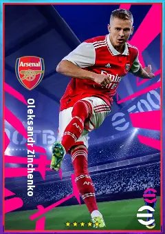 Oleksandr Zinchenko eFootball 2026 player card, 83 OVR LB