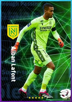 Alban Lafont eFootball 2026 player card, 80 OVR GK