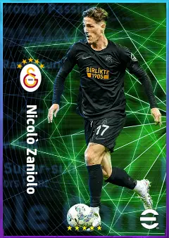 Nicolò Zaniolo eFootball 2026 player card, 80 OVR SS