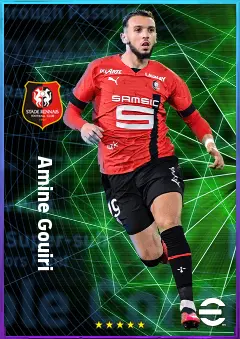 Amine Gouiri eFootball 2026 player card, 81 OVR CF