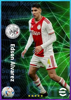 Edson Álvarez eFootball 2026 player card, 80 OVR DMF