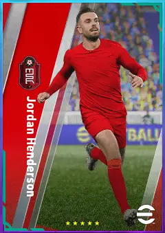 Jordan Henderson eFootball 2026 player card, 81 OVR CMF