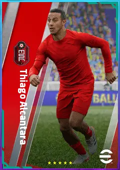 Thiago Alcantara eFootball 2026 player card, 83 OVR CMF