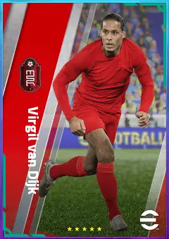 Virgil van Dijk eFootball 2026 player card, 86 OVR CB