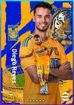 Diego Reyes eFootball 2026 player card, 76 OVR CB