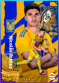 Nicolás Ibáñez eFootball 2026 player card, 78 OVR CF