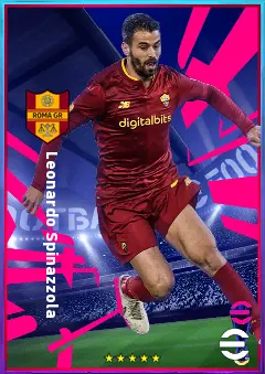 Leonardo Spinazzola eFootball 2026 player card, 81 OVR LB