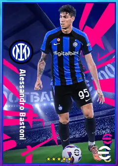 Alessandro Bastoni eFootball 2026 player card, 84 OVR CB