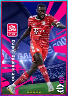 Dayot Upamecano eFootball 2026 player card, 83 OVR CB