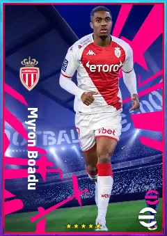 Myron Boadu eFootball 2026 player card, 78 OVR CF