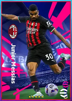 Junior Messias eFootball 2026 player card, 78 OVR RWF