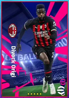 Divock Origi eFootball 2026 player card, 78 OVR CF
