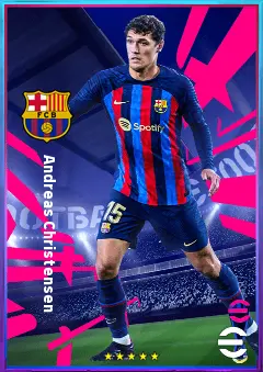 Andreas Christensen eFootball 2026 player card, 82 OVR CB