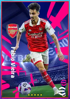 Fábio Vieira eFootball 2026 player card, 80 OVR AMF