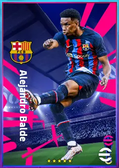 Alejandro Balde eFootball 2026 player card, 80 OVR LB