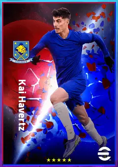 Kai Havertz eFootball 2026 player card, 83 OVR SS