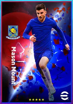 Mason Mount eFootball 2026 player card, 83 OVR AMF