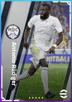 Antonio Rüdiger eFootball 2026 player card, 84 OVR CB
