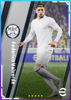 Federico Valverde eFootball 2026 player card, 85 OVR CMF