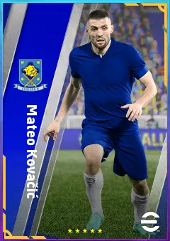 Mateo Kovačić eFootball 2026 player card, 82 OVR CMF