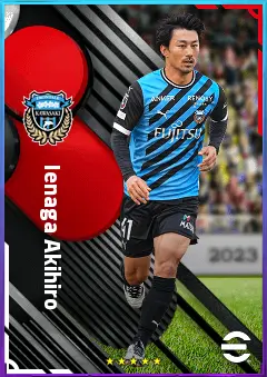 Ienaga Akihiro eFootball 2026 player card, 75 OVR RWF