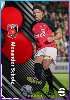 Alexander Scholz eFootball 2026 player card, 76 OVR CB