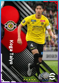 Koga Taiyo eFootball 2026 player card, 71 OVR CB
