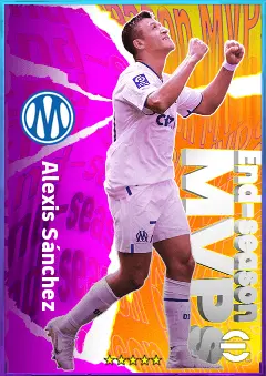 Alexis Sánchez eFootball 2026 player card, 80 OVR CF