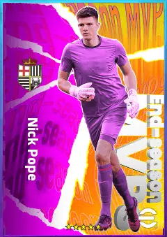 Nick Pope eFootball 2026 player card, 81 OVR GK