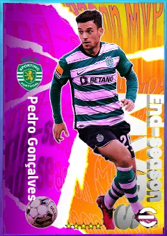 Pedro Gonçalves eFootball 2026 player card, 81 OVR RWF