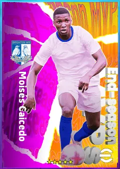 Moisés Caicedo eFootball 2026 player card, 81 OVR CMF
