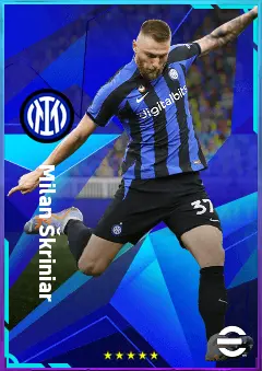 Milan Škriniar eFootball 2026 player card, 85 OVR CB